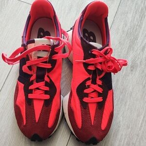 New Balance Red and Burgundy Sneakers